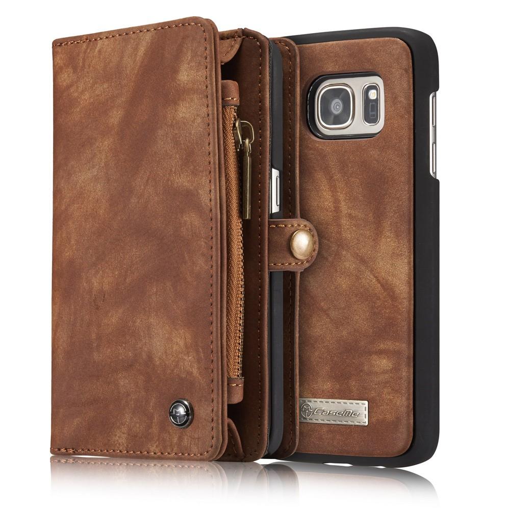 Cartera Multi-Slot Samsung Galaxy S7 Edge Marrón