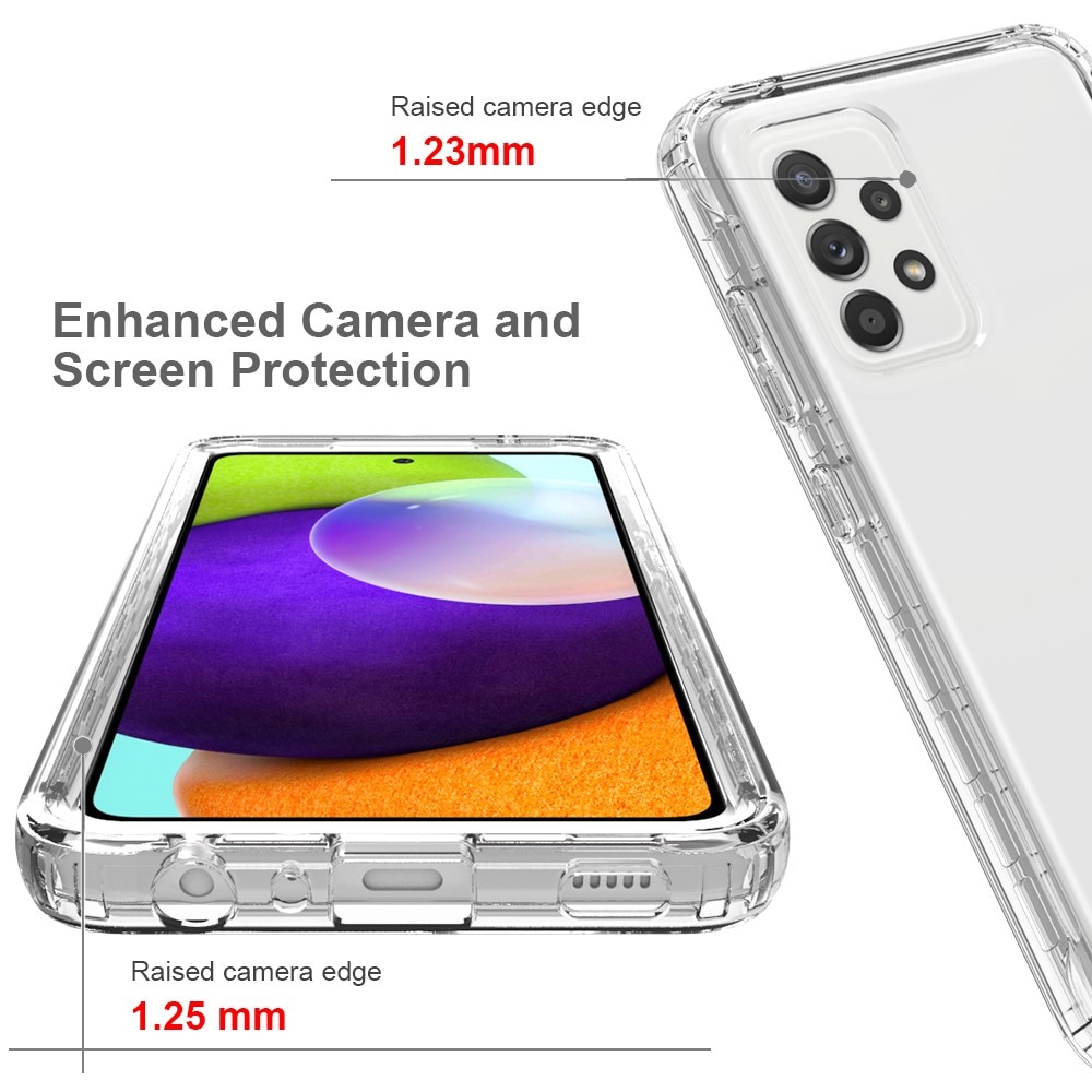 Funda con cobertura total Samsung Galaxy A52/A52s transparente