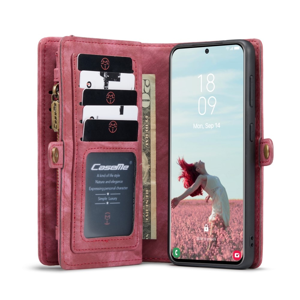 Cartera Multi-Slot Samsung Galaxy S21 FE Rojo