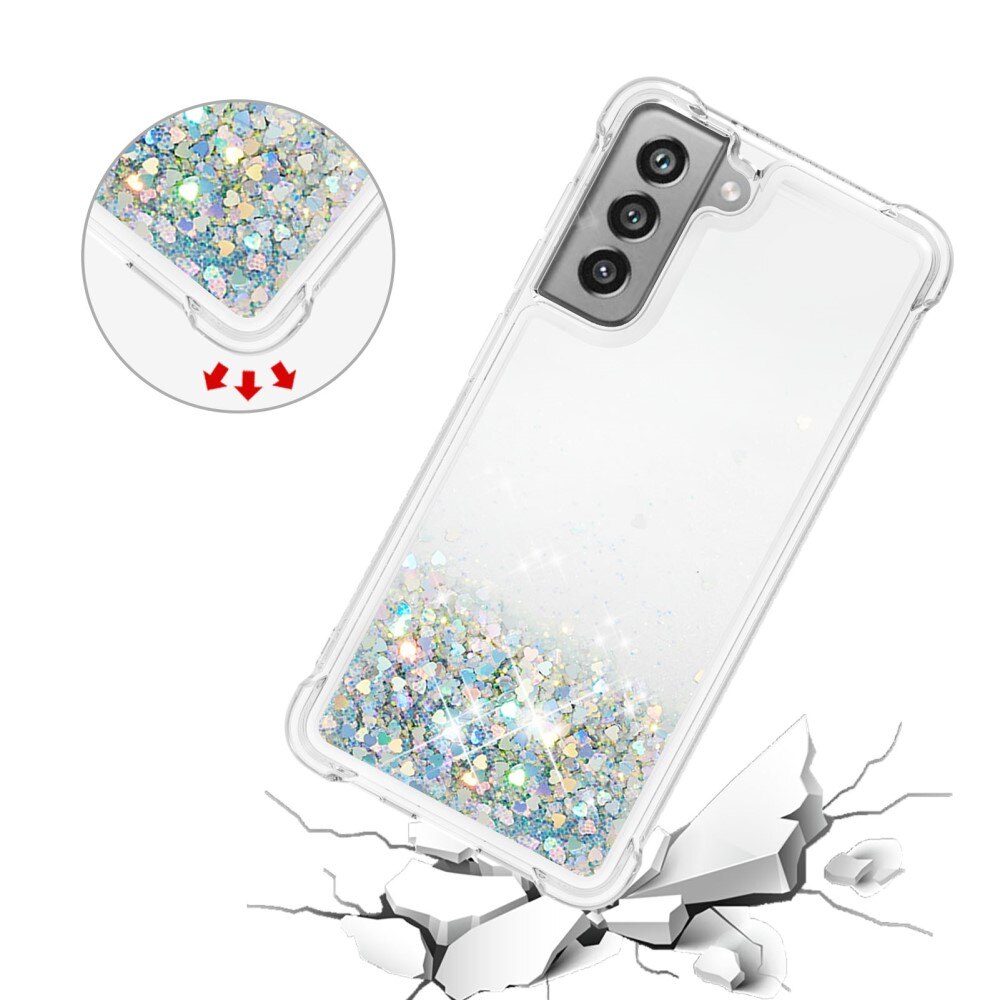 Funda Glitter Powder TPU Samsung Galaxy S21 FE Plata