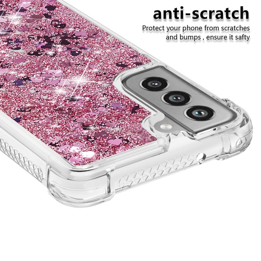 Funda Glitter Powder TPU Samsung Galaxy S21 FE rosado