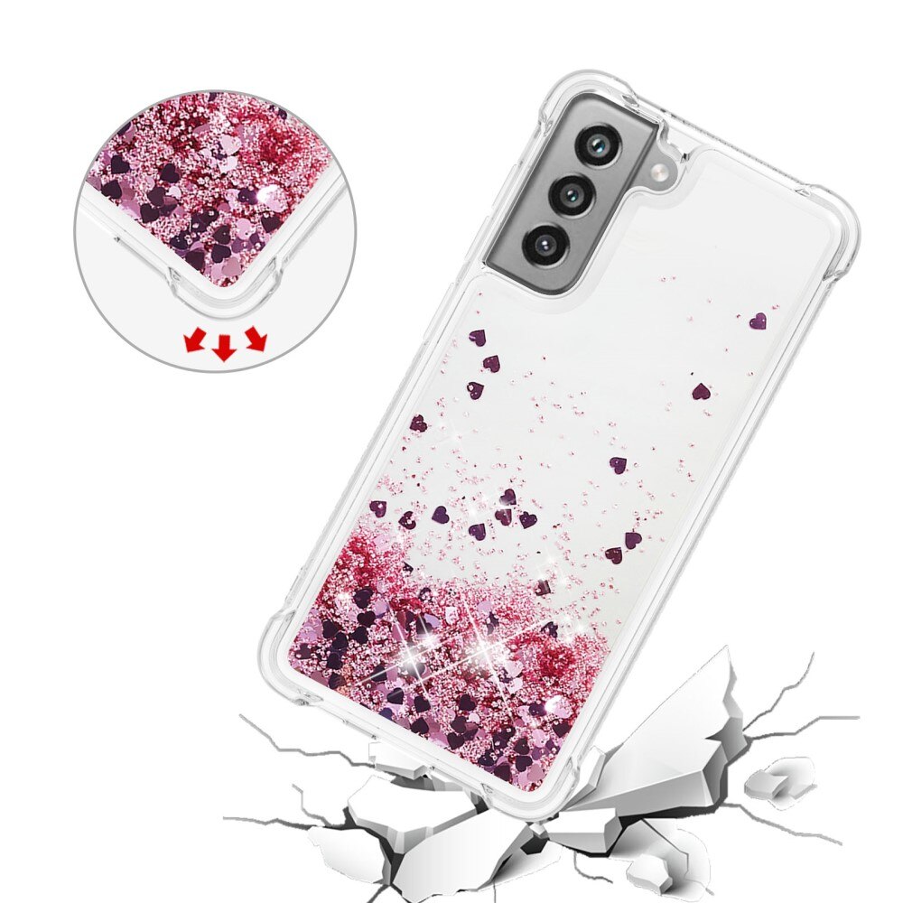 Funda Glitter Powder TPU Samsung Galaxy S21 FE rosado