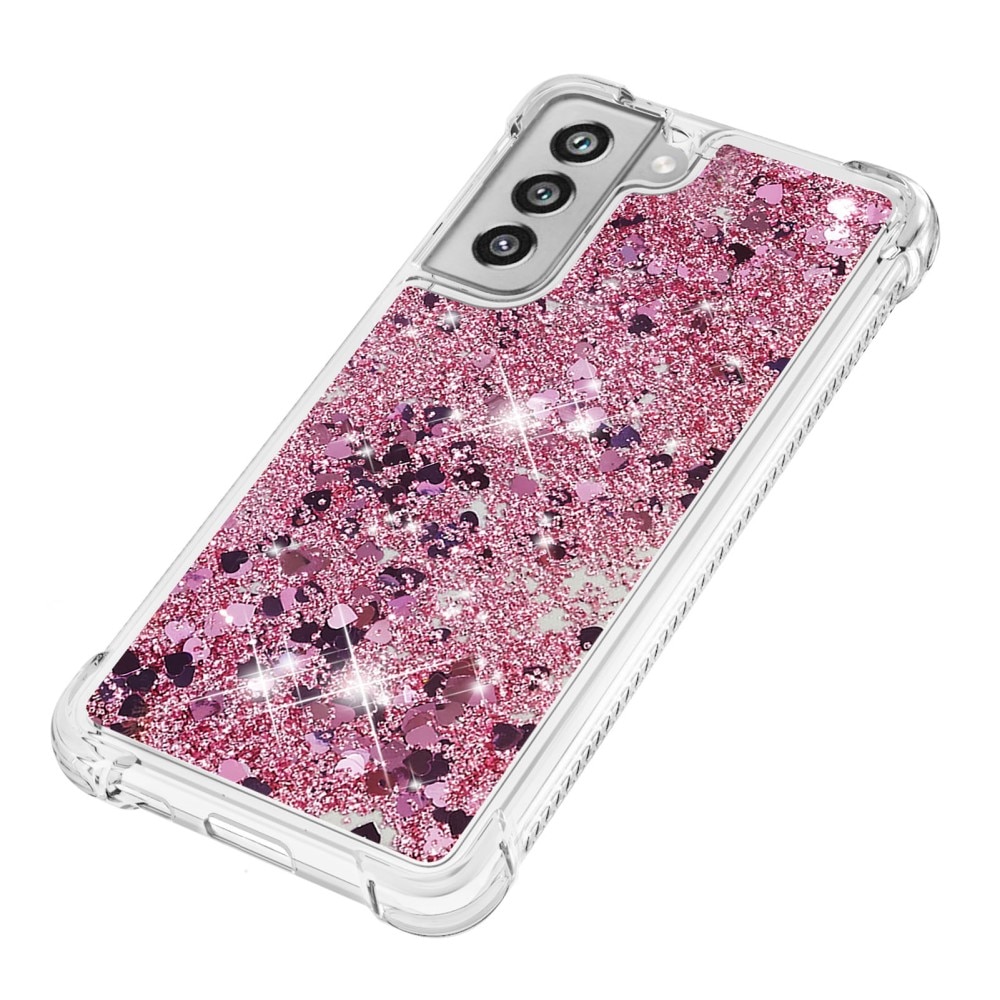 Funda Glitter Powder TPU Samsung Galaxy S21 FE rosado