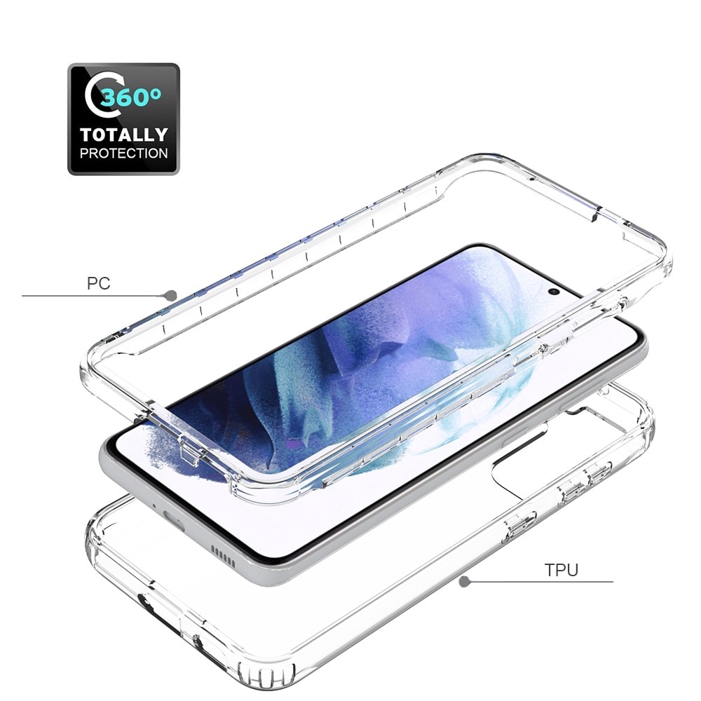 Funda con cobertura total Samsung Galaxy S21 transparente