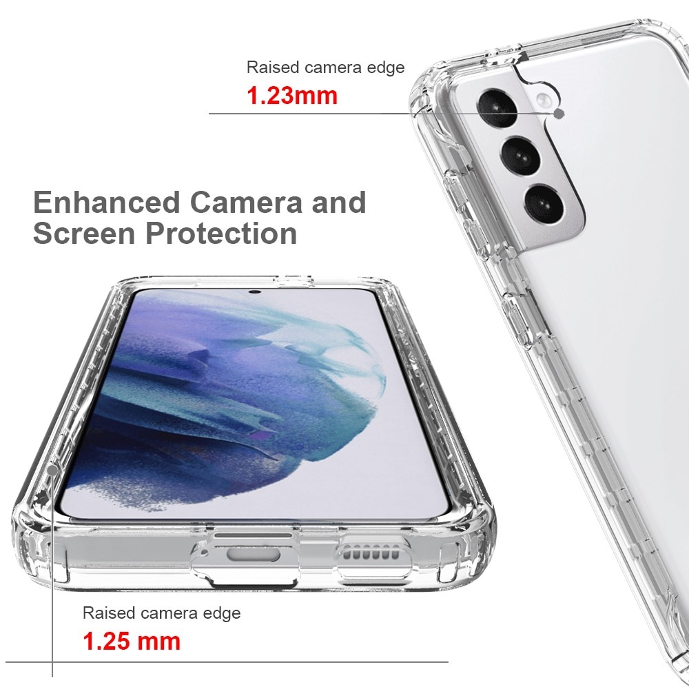 Funda con cobertura total Samsung Galaxy S21 transparente