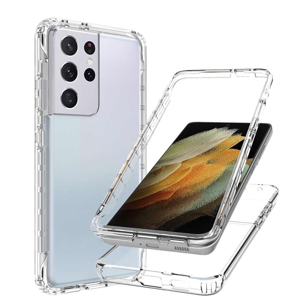 Funda con cobertura total Samsung Galaxy S21 Ultra Transparente