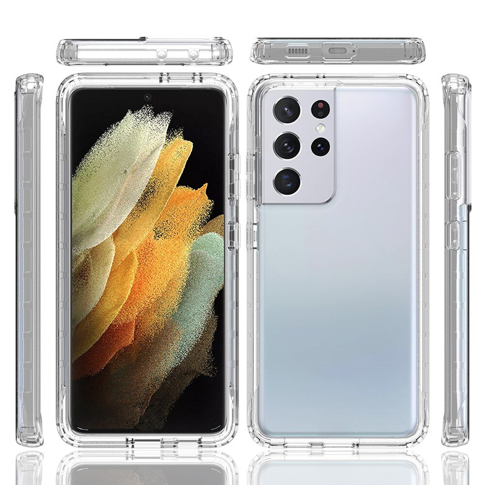 Funda con cobertura total Samsung Galaxy S21 Ultra Transparente