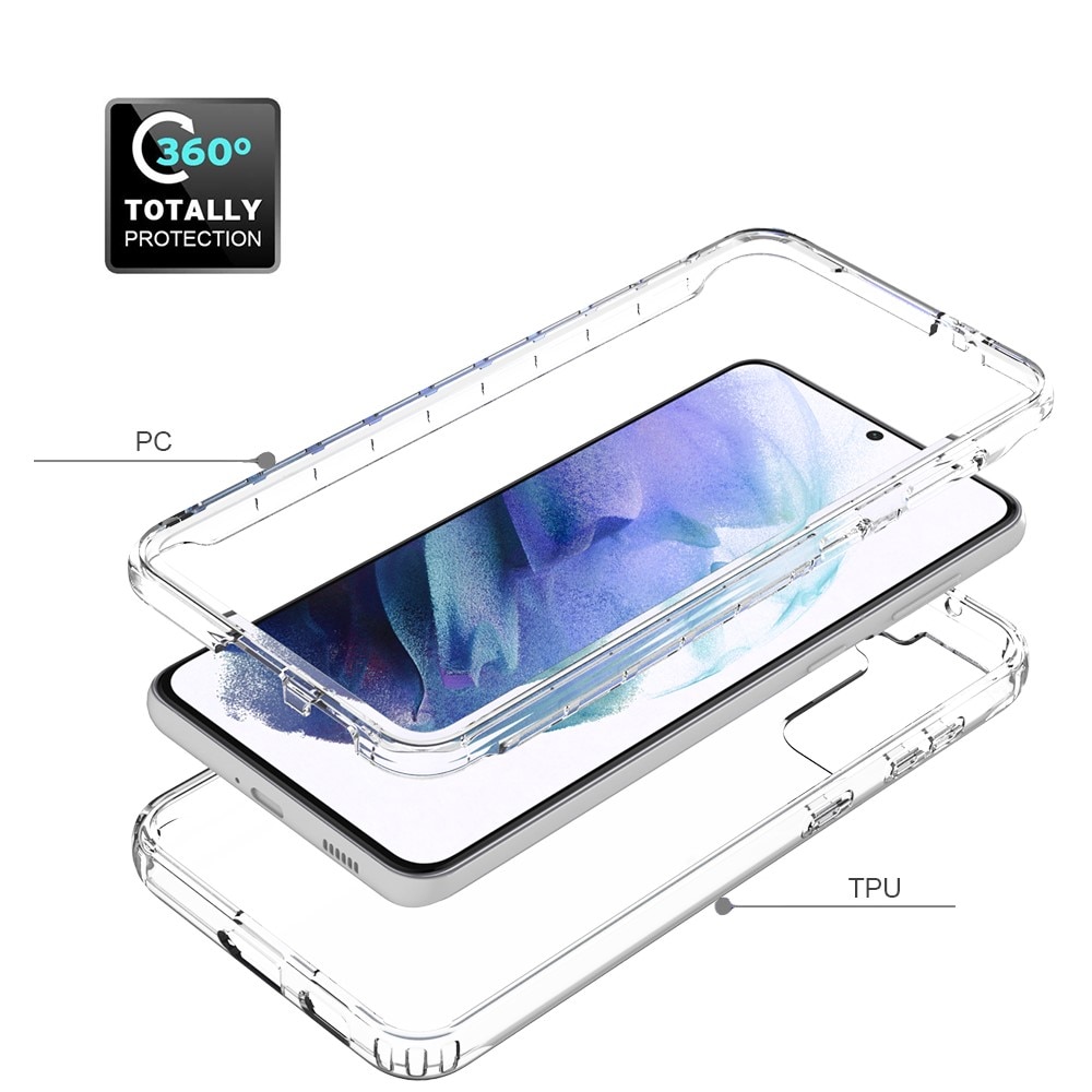 Funda con cobertura total Samsung Galaxy S21 Plus transparente