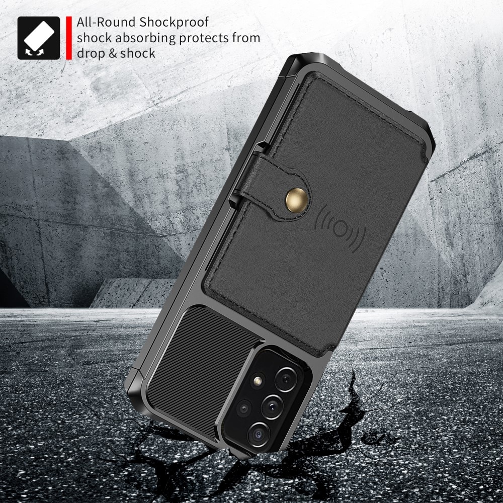 Funda con tarjetero Tough Multi-slot Samsung Galaxy A52 5G Negro