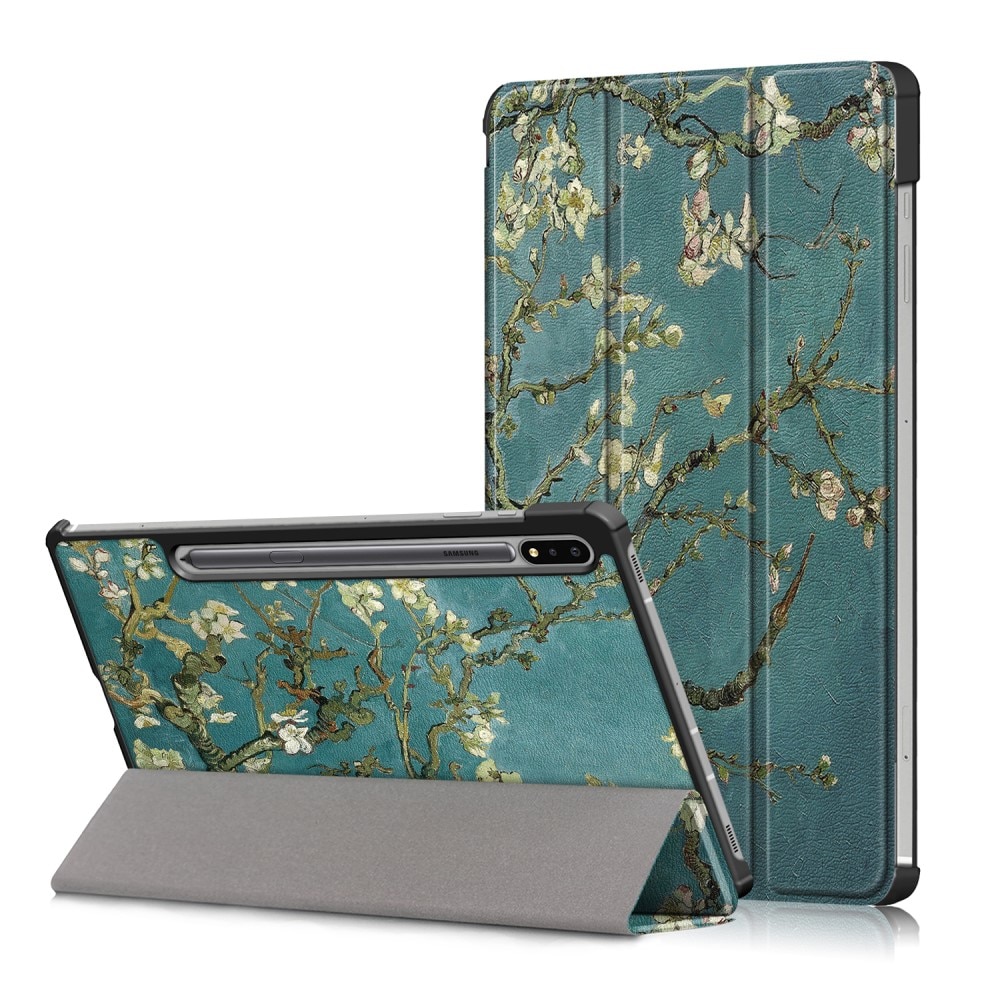 Funda Tri-Fold Samsung Galaxy Tab S7 FE Flores de cerezo