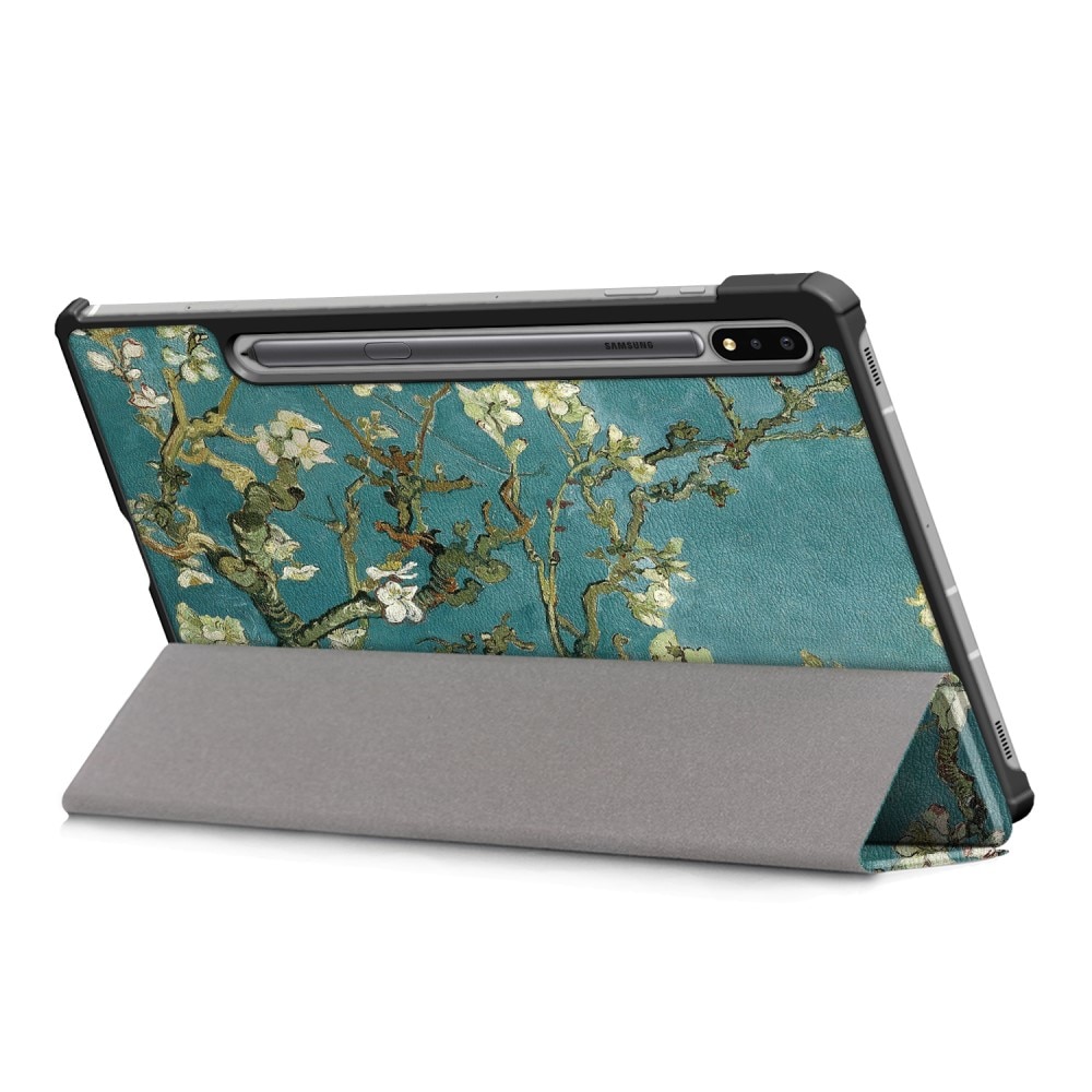 Funda Tri-Fold Samsung Galaxy Tab S7 FE Flores de cerezo