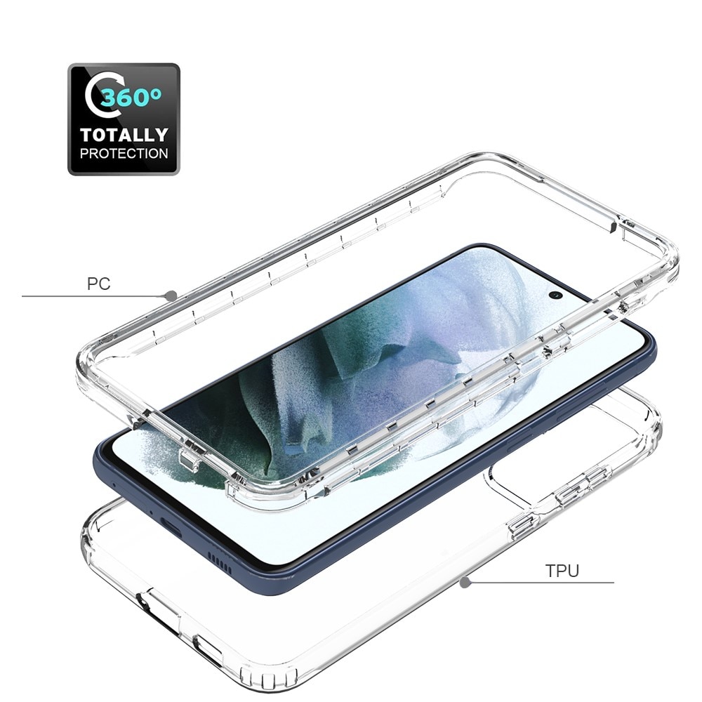 Funda con cobertura total Samsung Galaxy S21 FE transparente