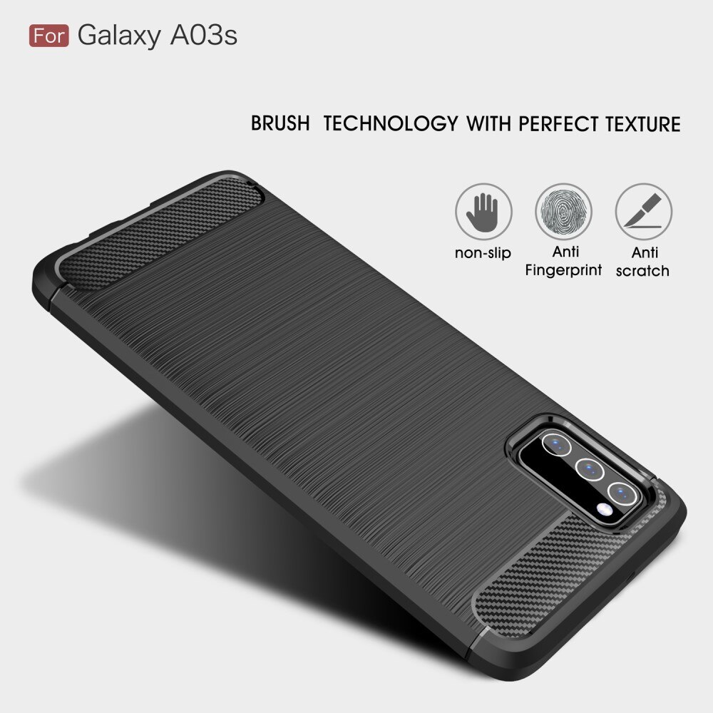 Funda Brushed TPU Case Samsung Galaxy A03s Black