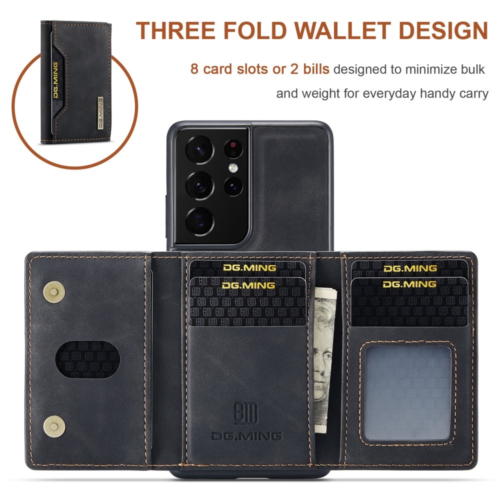 Funda Magnetic Card Slot Samsung Galaxy S21 Ultra Black