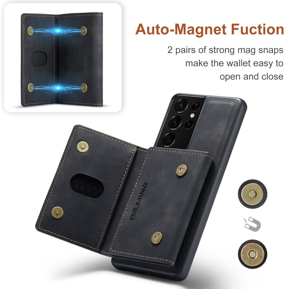 Funda Magnetic Card Slot Samsung Galaxy S21 Ultra Black