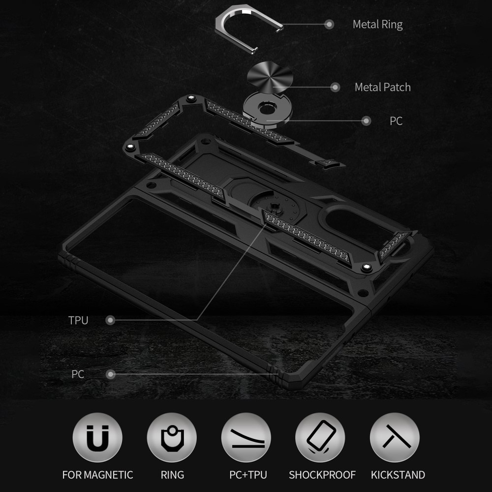 Funda híbrida Tech Ring Samsung Galaxy Z Fold 3 negro