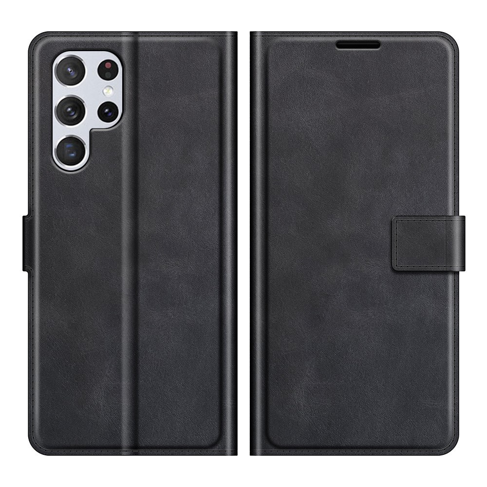 Cartera Leather Wallet Samsung Galaxy S22 Ultra Black