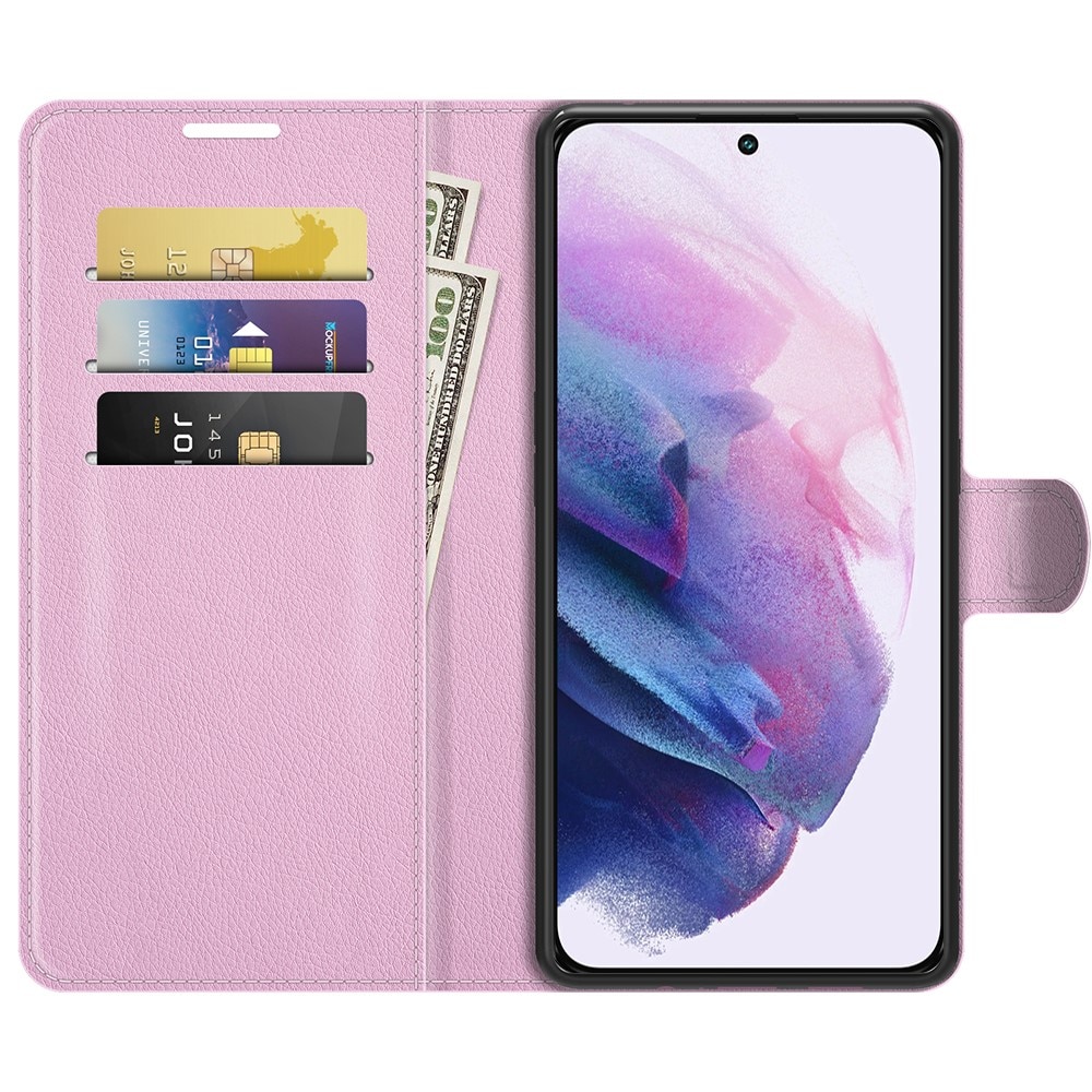 Funda cartera Samsung Galaxy S22 Rosa