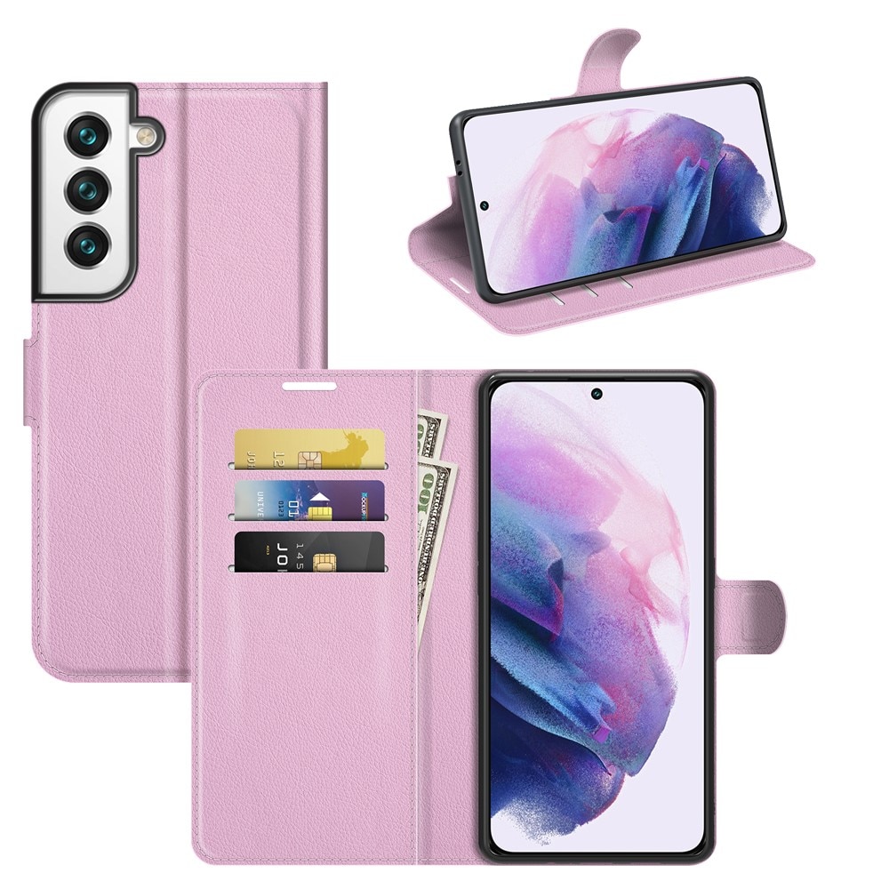 Funda cartera Samsung Galaxy S22 Rosa