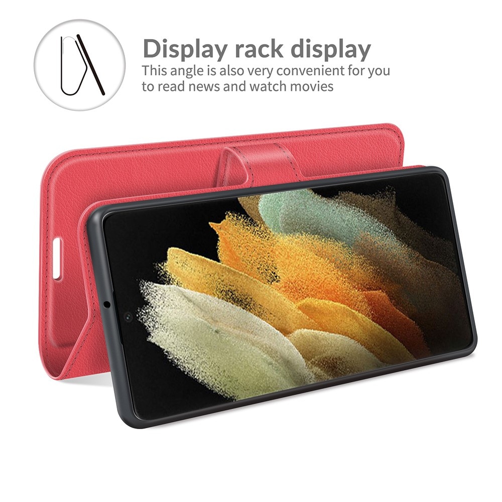 Funda cartera Samsung Galaxy S22 Ultra Rojo