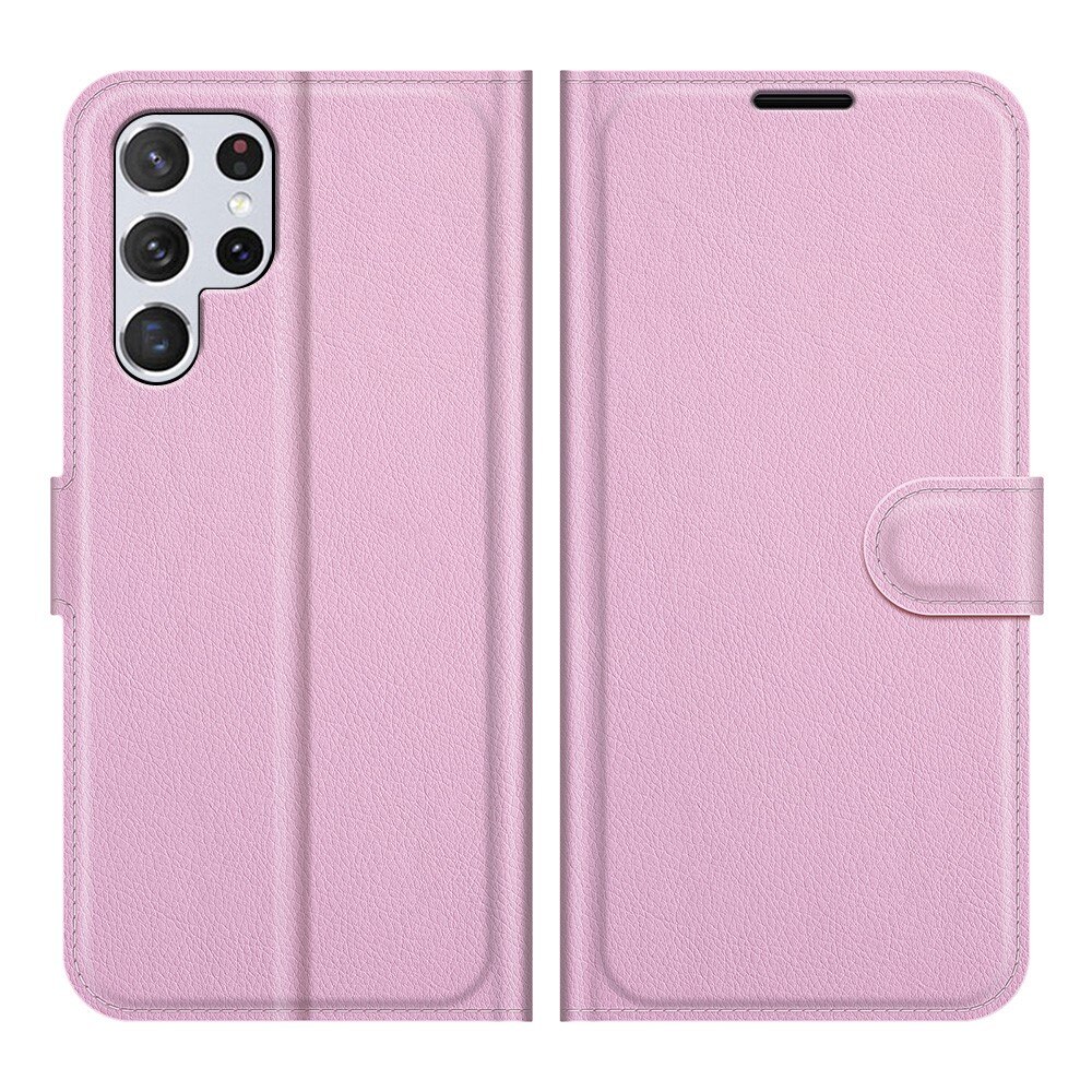 Funda cartera Samsung Galaxy S22 Ultra Rosado