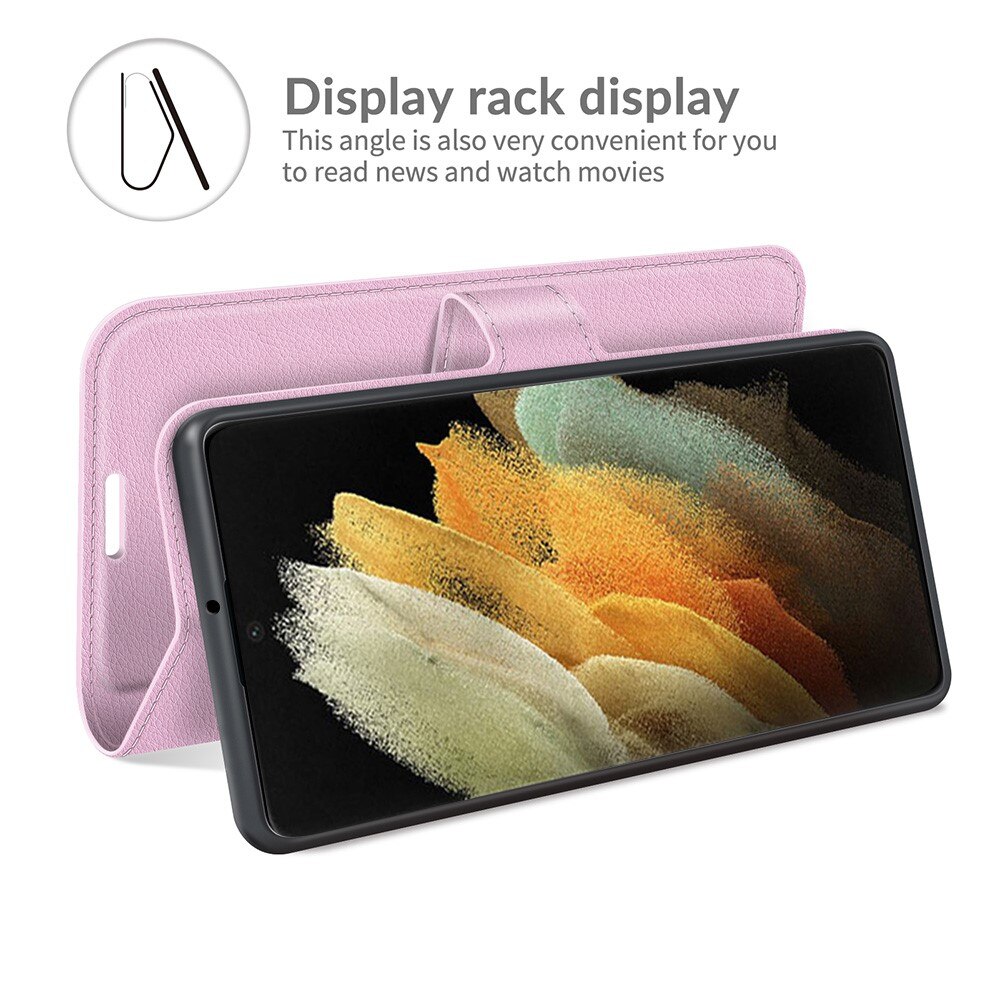 Funda cartera Samsung Galaxy S22 Ultra Rosa