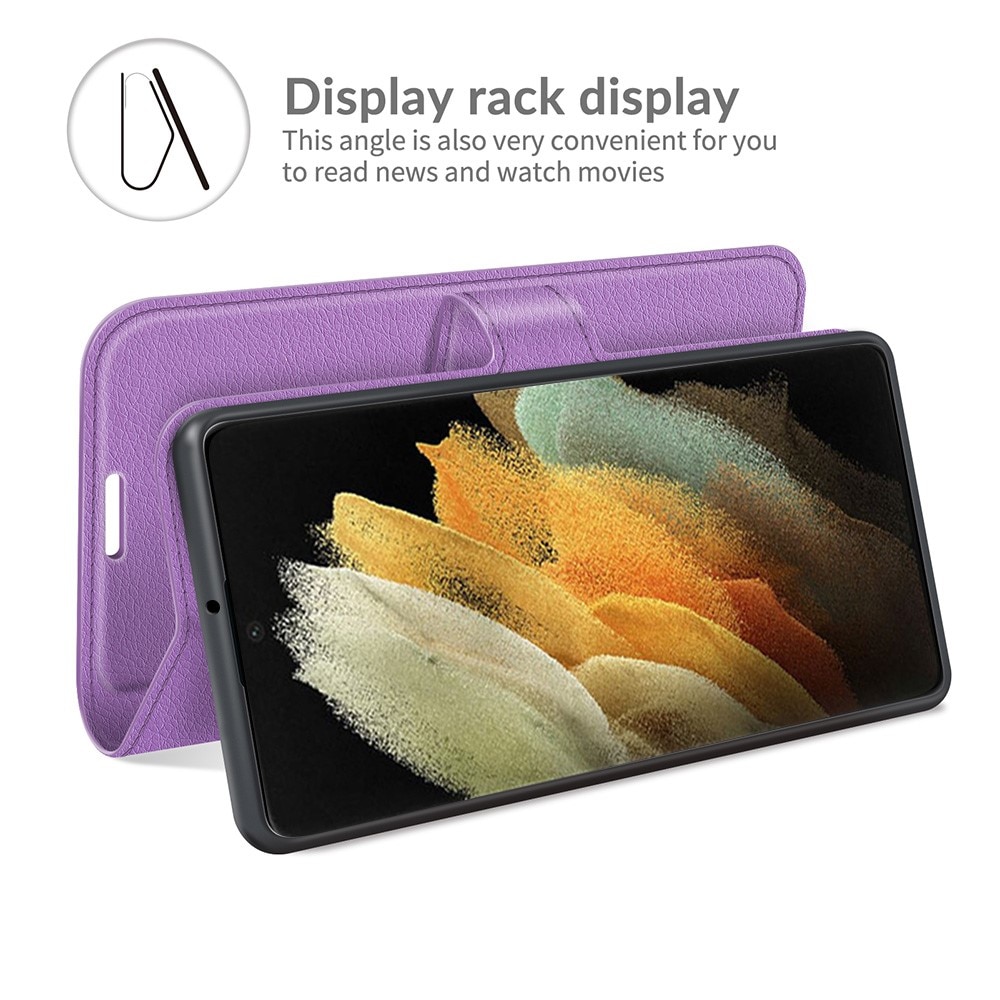 Funda cartera Samsung Galaxy S22 Ultra Púrpura