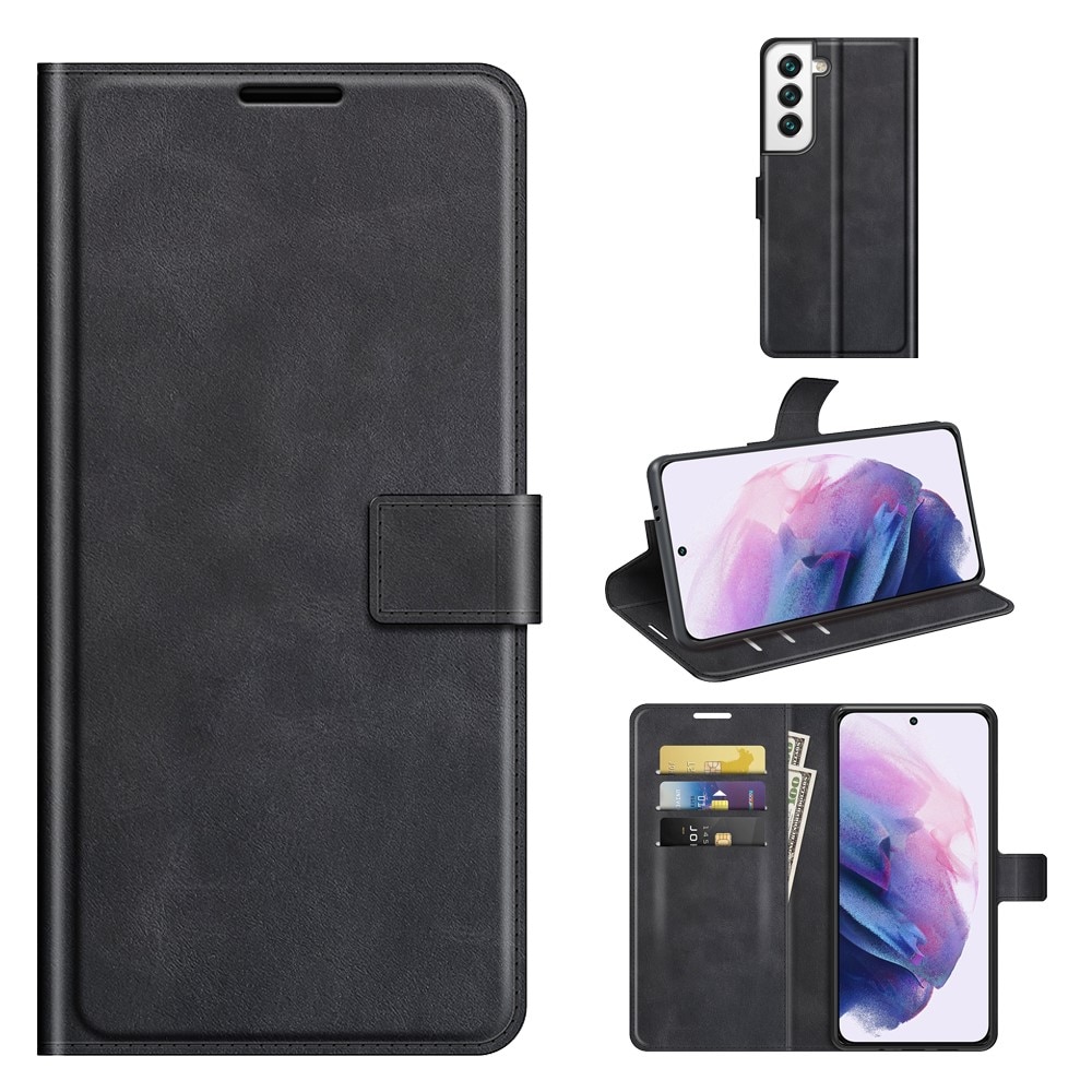 Cartera Leather Wallet Samsung Galaxy S22 Black