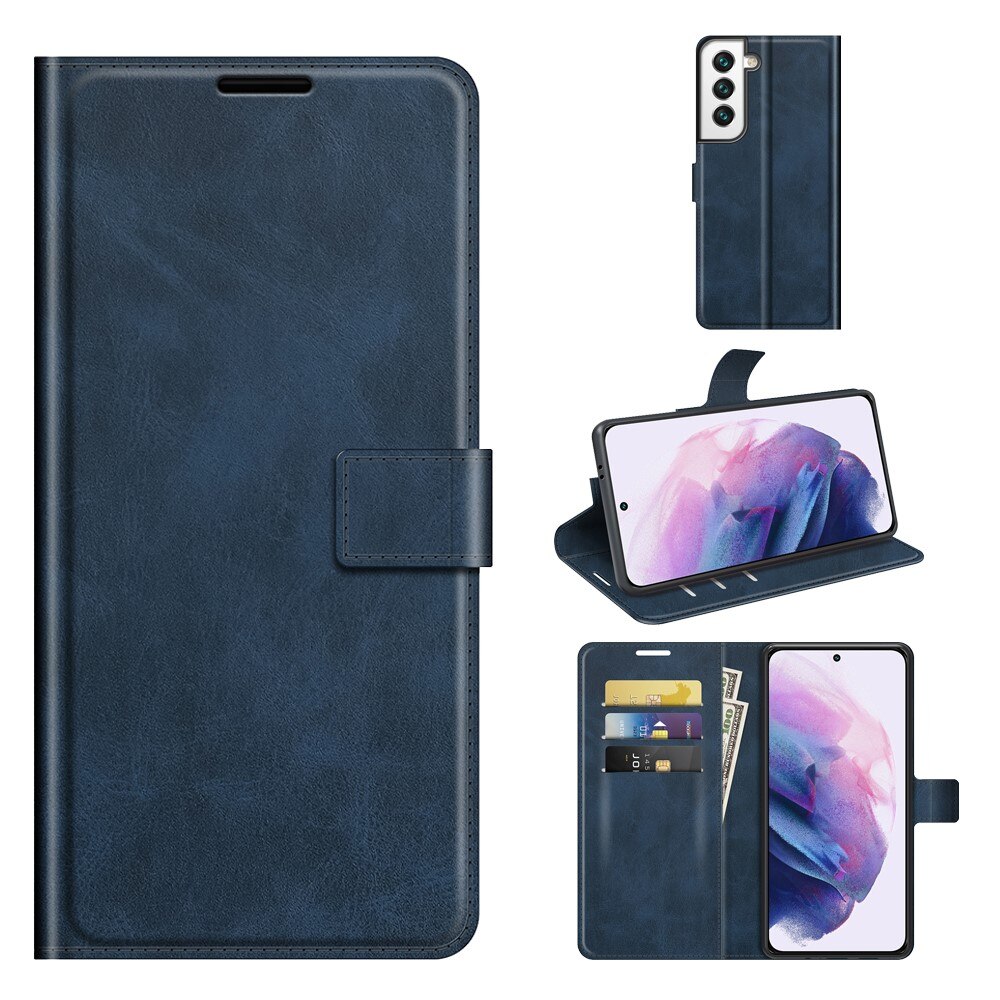 Cartera Leather Wallet Samsung Galaxy S22 Blue