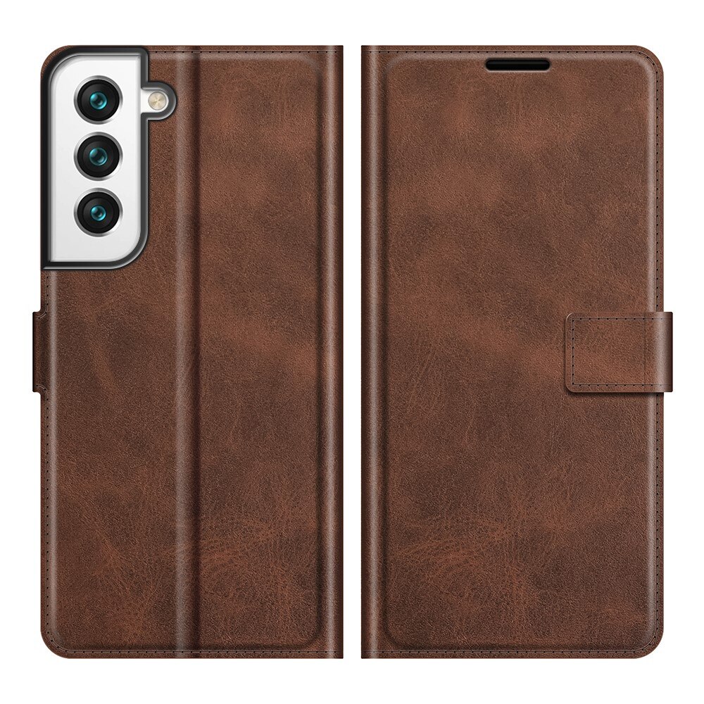 Cartera Leather Wallet Samsung Galaxy S22 Brown