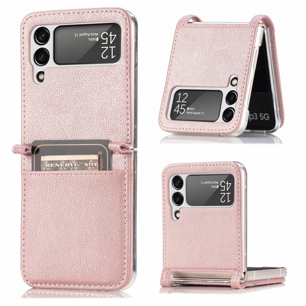 Cartera Slim Card Wallet Samsung Galaxy Z Flip 3 Rosado