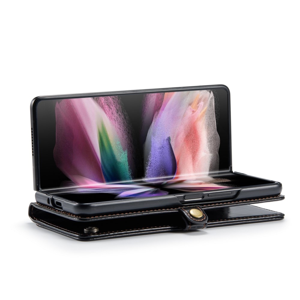 Funda de cuero Samsung Galaxy Z Fold 3 Negro