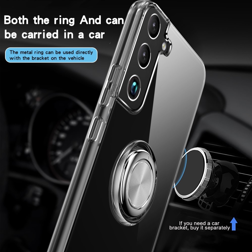 Funda Finger Ring Kickstand Samsung Galaxy S22 Transparente