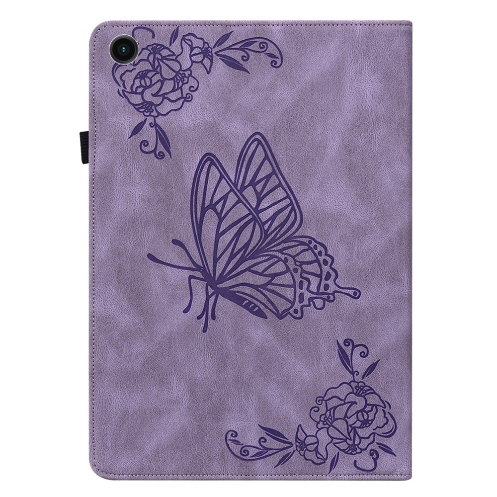 Funda de cuero con mariposas Samsung Galaxy Tab A8 10.5 Violeta