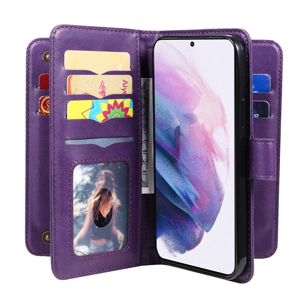 Funda cartera Multi-slot Samsung Galaxy S22, violeta