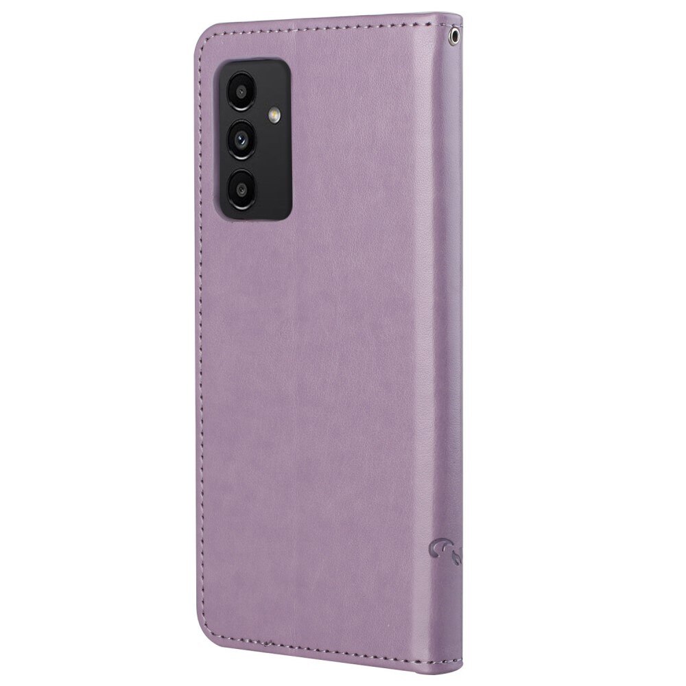 Funda de Cuero con Mariposas Samsung Galaxy A13, Púrpura