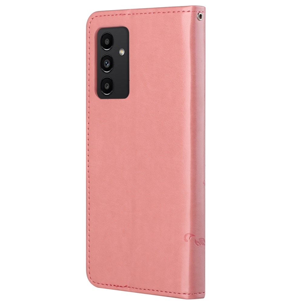 Funda de cuero con mariposas para Samsung Galaxy A13, rosado