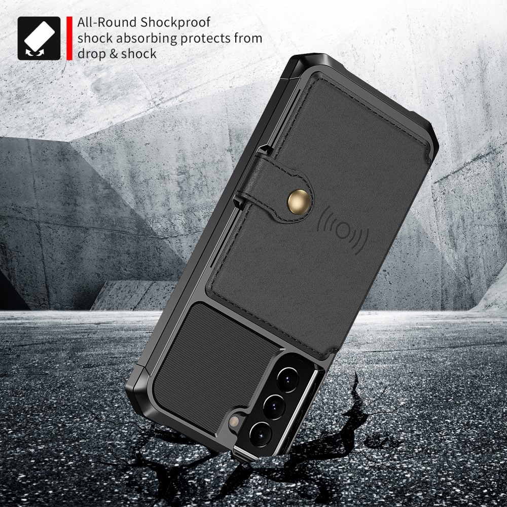 Funda con tarjetero Tough Multi-slot Samsung Galaxy S22 Negro