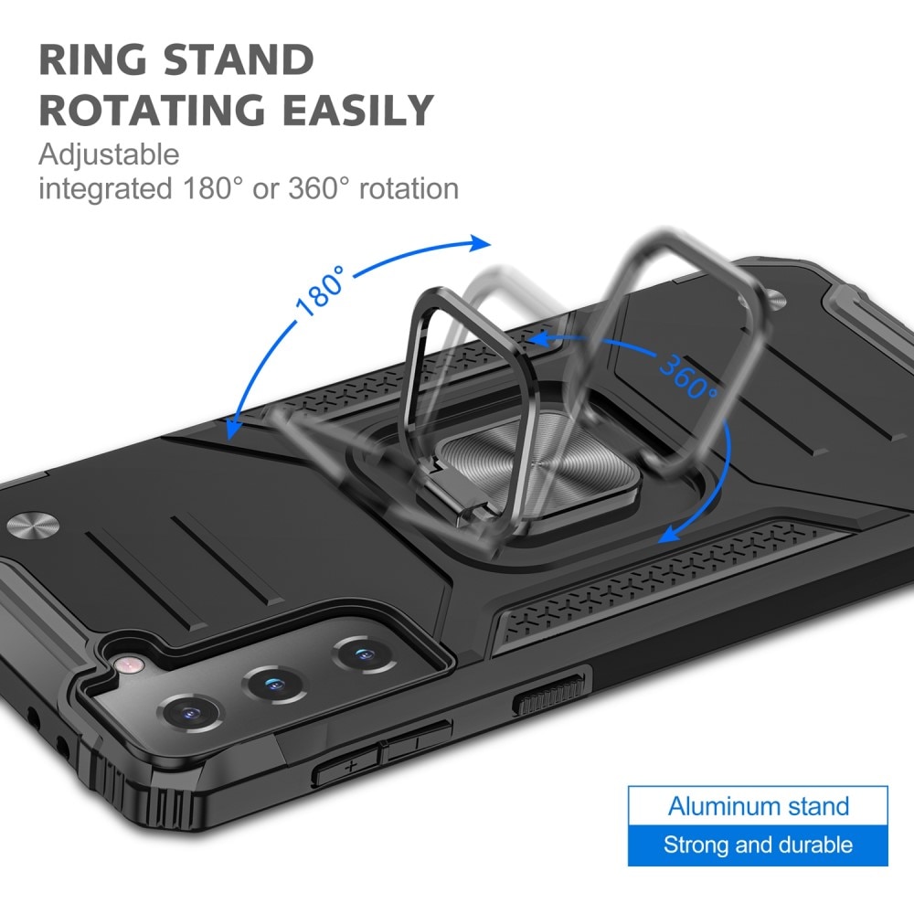 Funda híbrida Tech Ring Samsung Galaxy S21 FE Negro