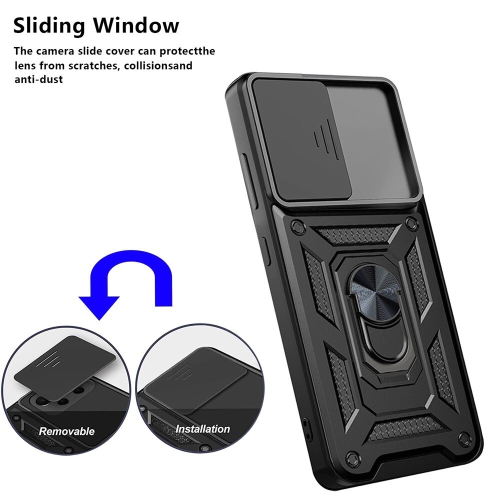 Funda híbrida Tech Ring y Protector Cámara Samsung Galaxy A33 Negro