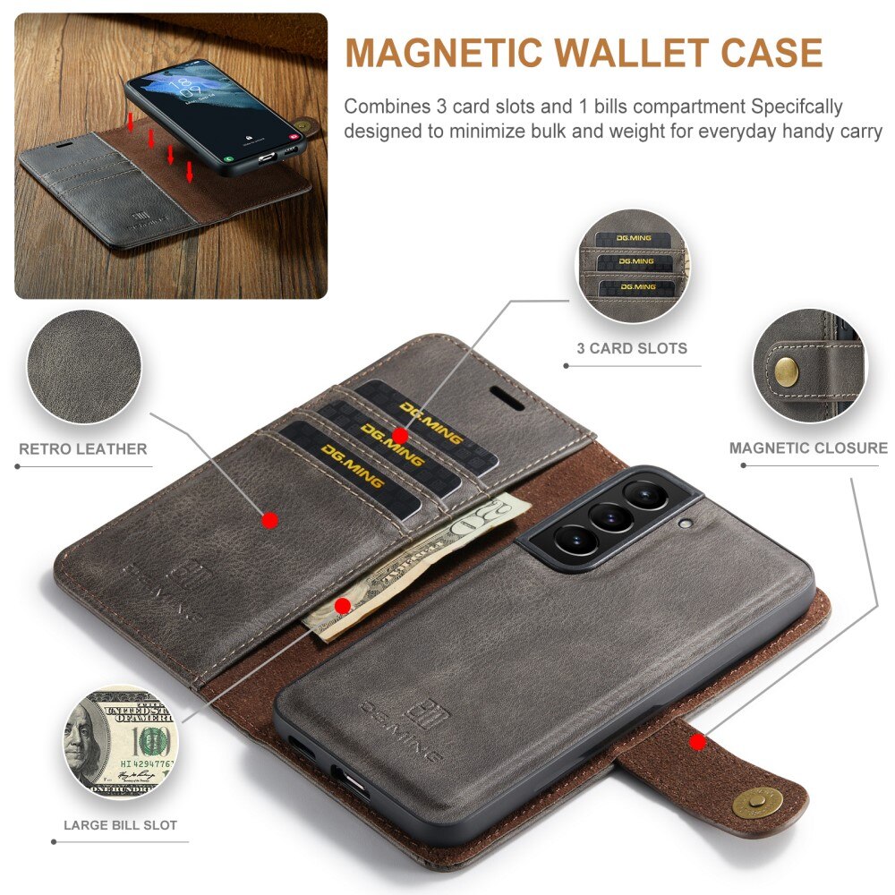 Cartera Magnet Wallet Samsung Galaxy S22 Plus Brown