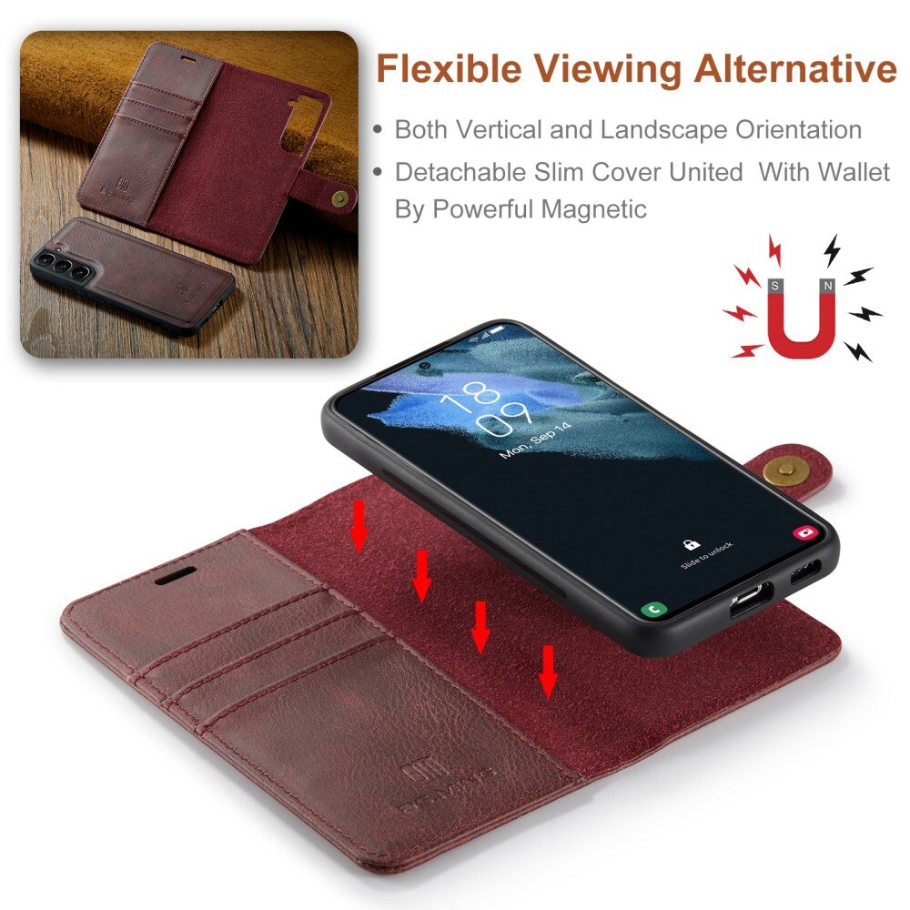 Cartera Magnet Wallet Samsung Galaxy S22 Rojo
