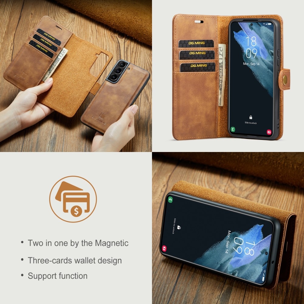 Cartera Magnet Wallet Samsung Galaxy S22 Cognac