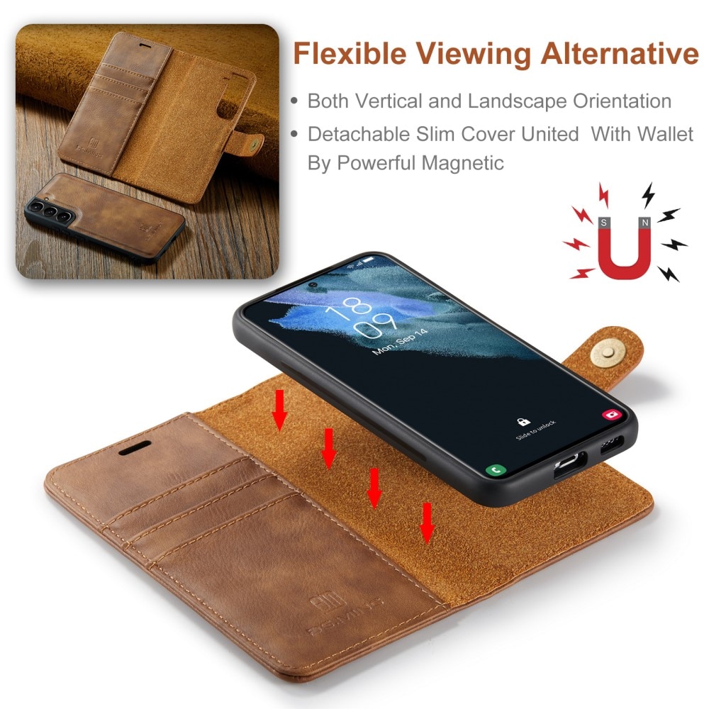 Cartera Magnet Wallet Samsung Galaxy S22 Cognac