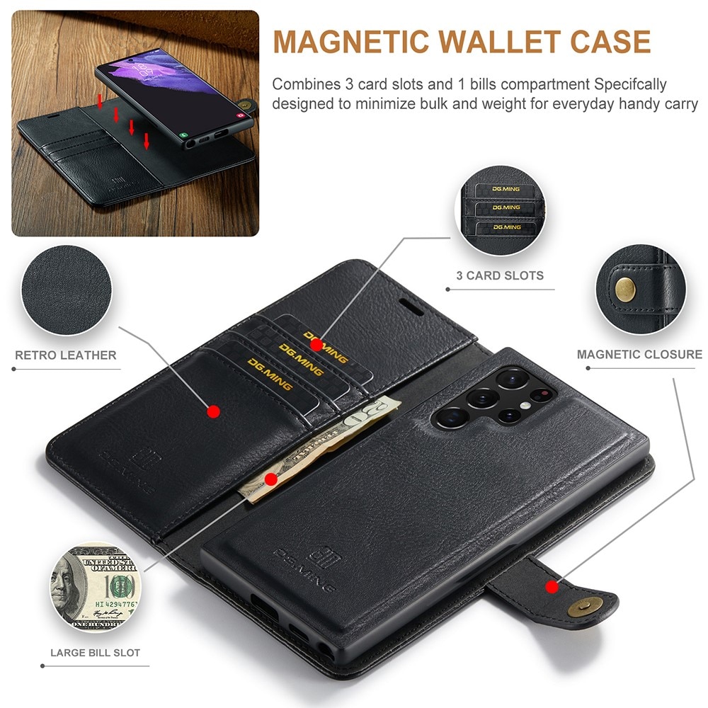 Cartera Magnet Wallet Samsung Galaxy S22 Ultra Black