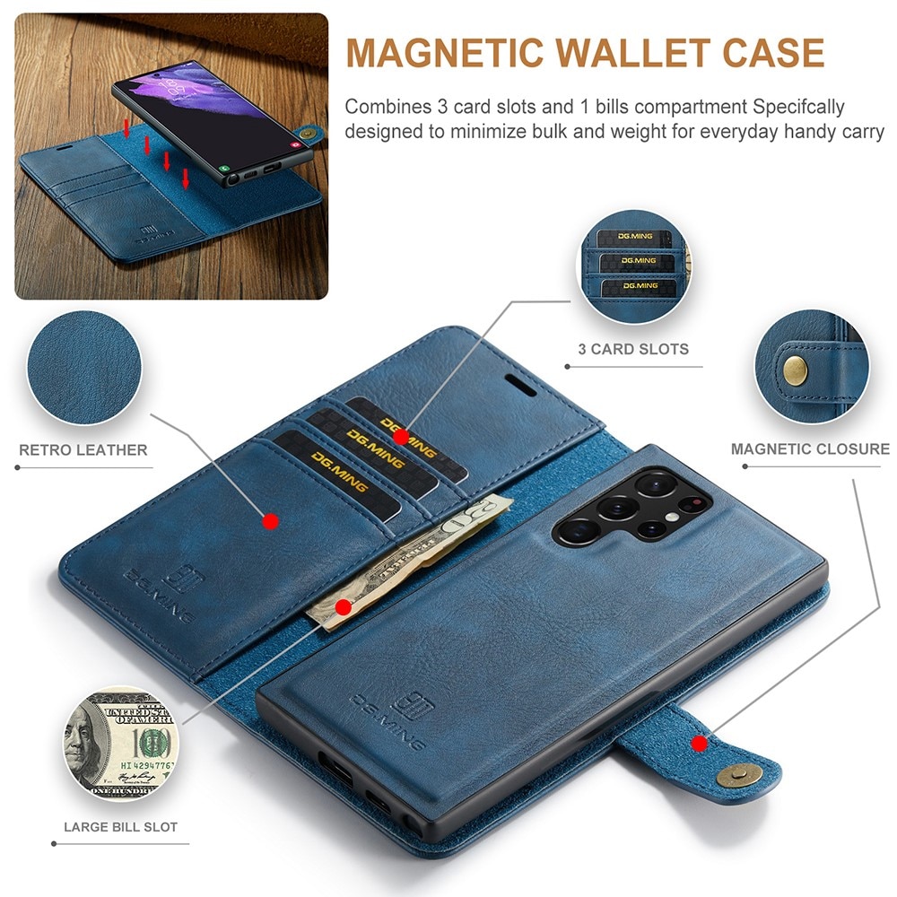 Cartera Magnet Wallet Samsung Galaxy S22 Ultra Blue