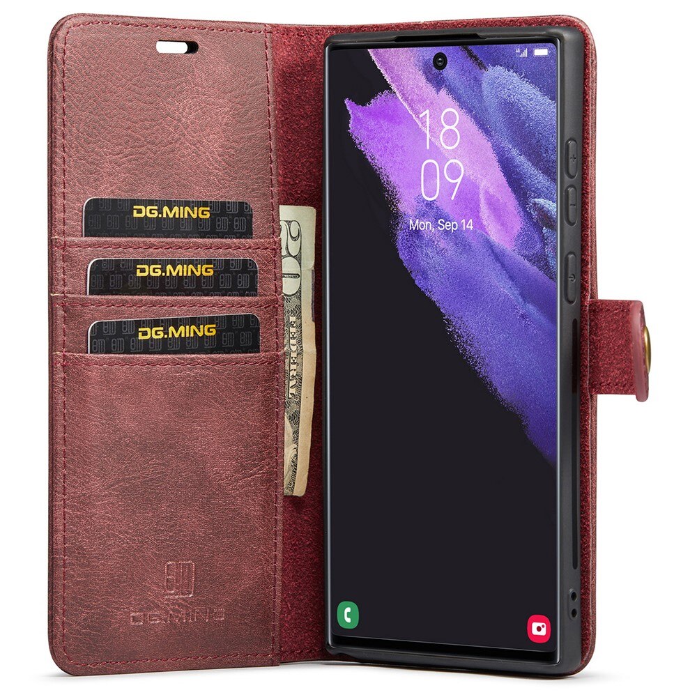 Cartera Magnet Wallet Samsung Galaxy S22 Ultra Rojo