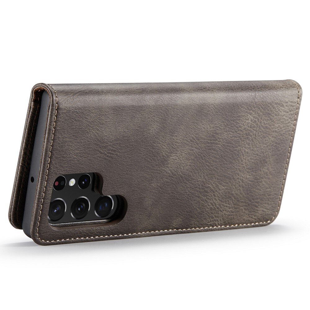 Cartera Magnet Wallet Samsung Galaxy S22 Ultra Marrón