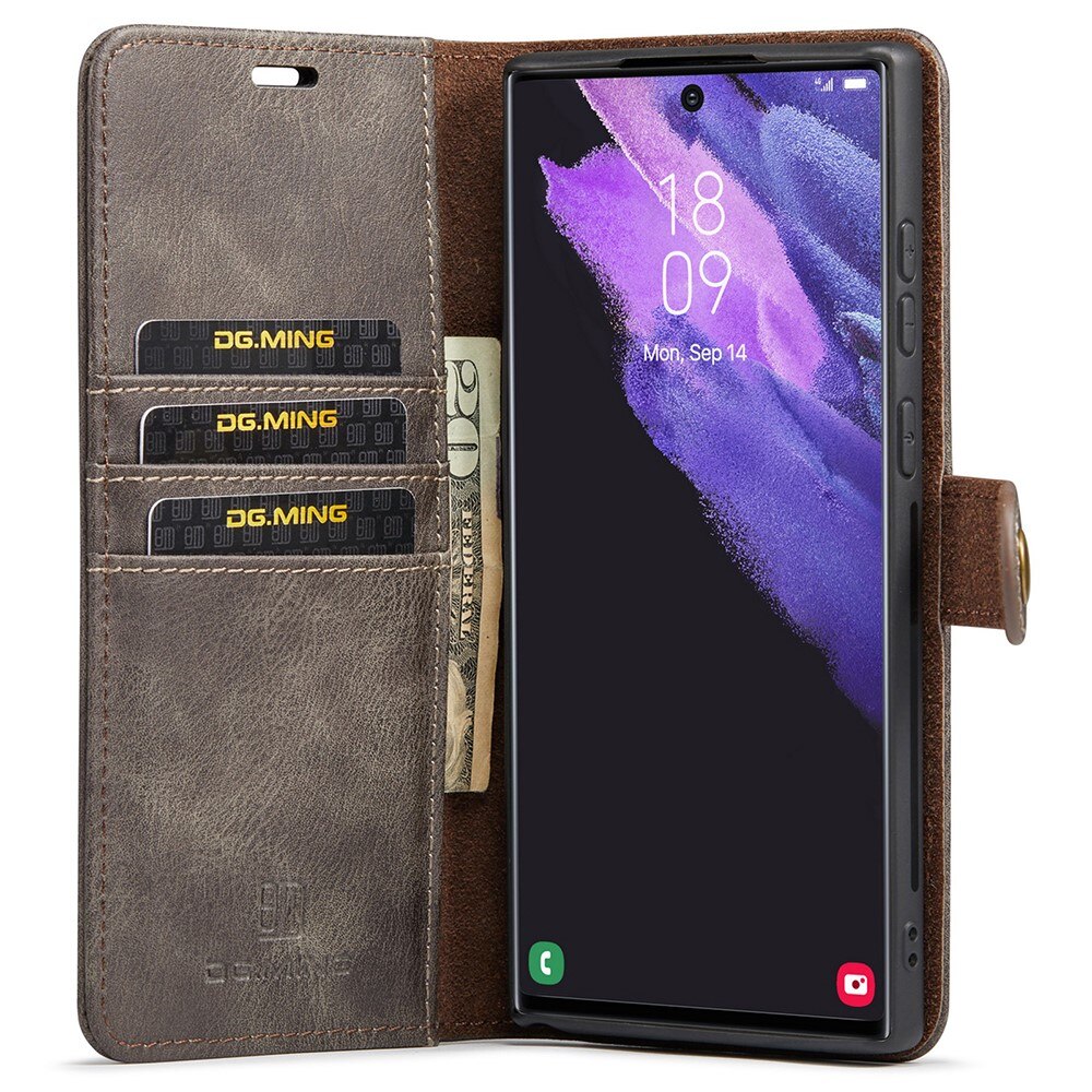 Cartera Magnet Wallet Samsung Galaxy S22 Ultra Marrón