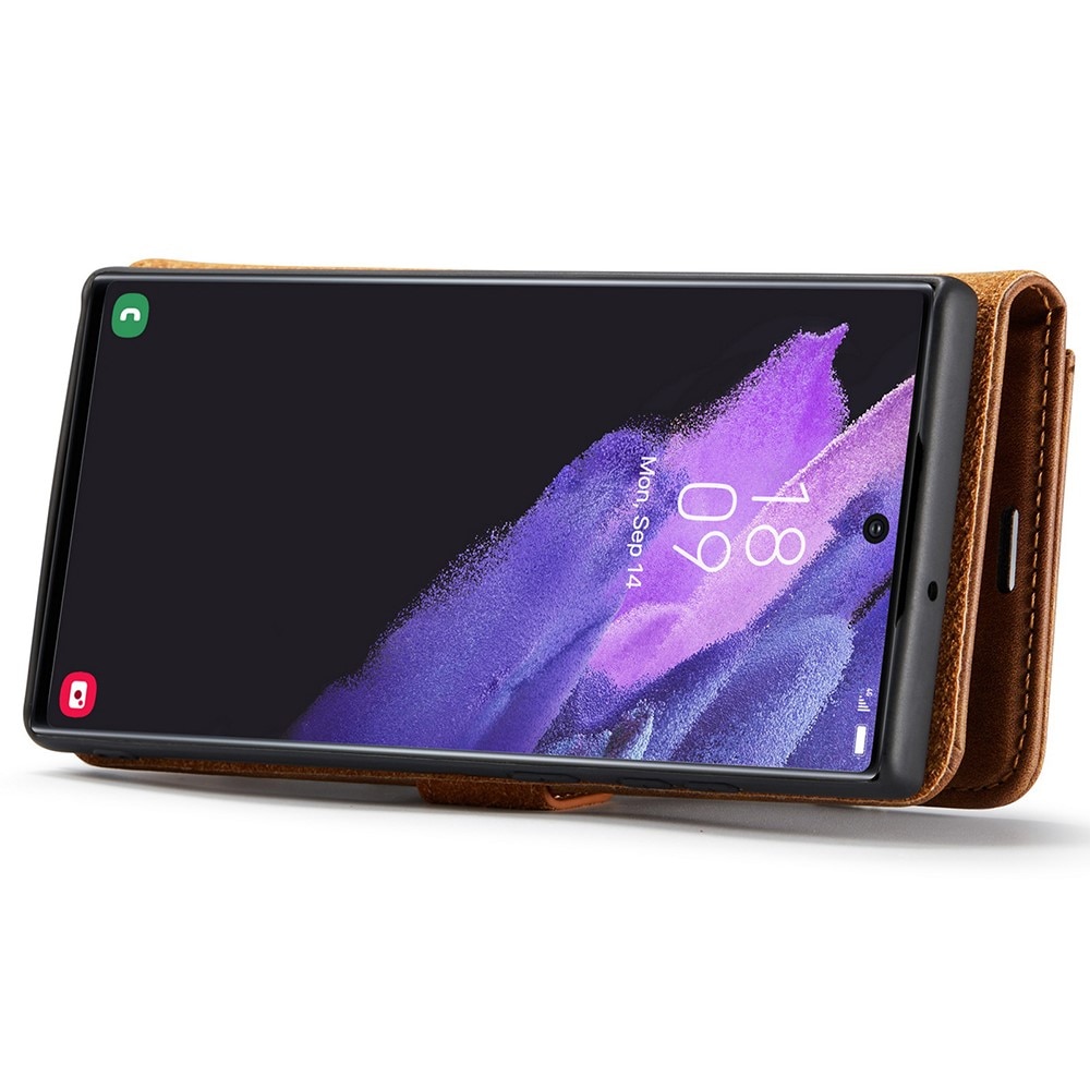 Cartera Magnet Wallet Samsung Galaxy S22 Ultra Cognac